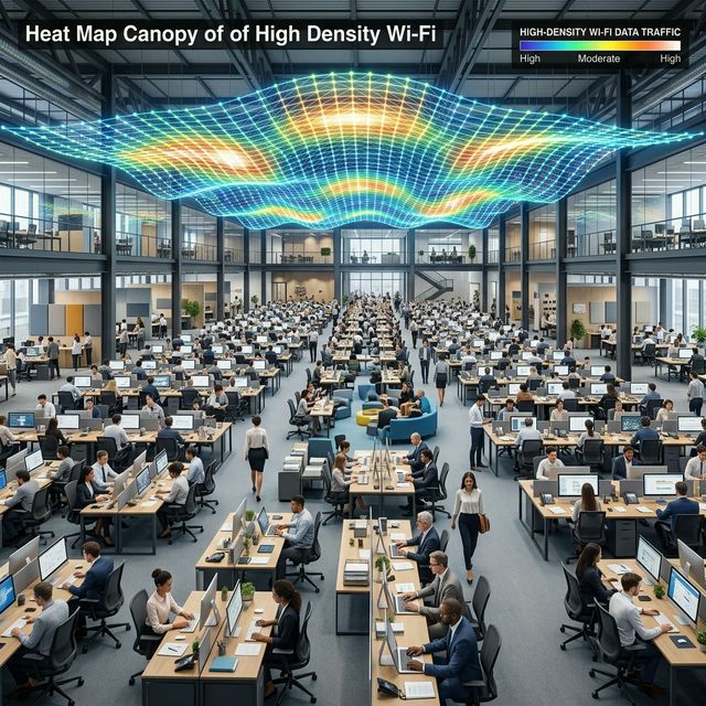 Oficinas Modernas, Espacios Abiertos: Cómo Escalar el WiFi para 500+ Empleados