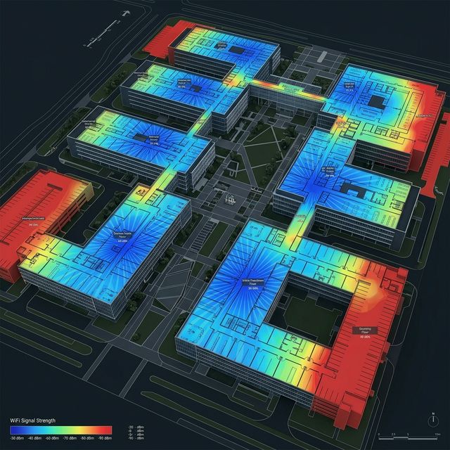 Diseño de Redes WiFi con Heatmaps Predictivos: Antes de Instalar un Solo AP